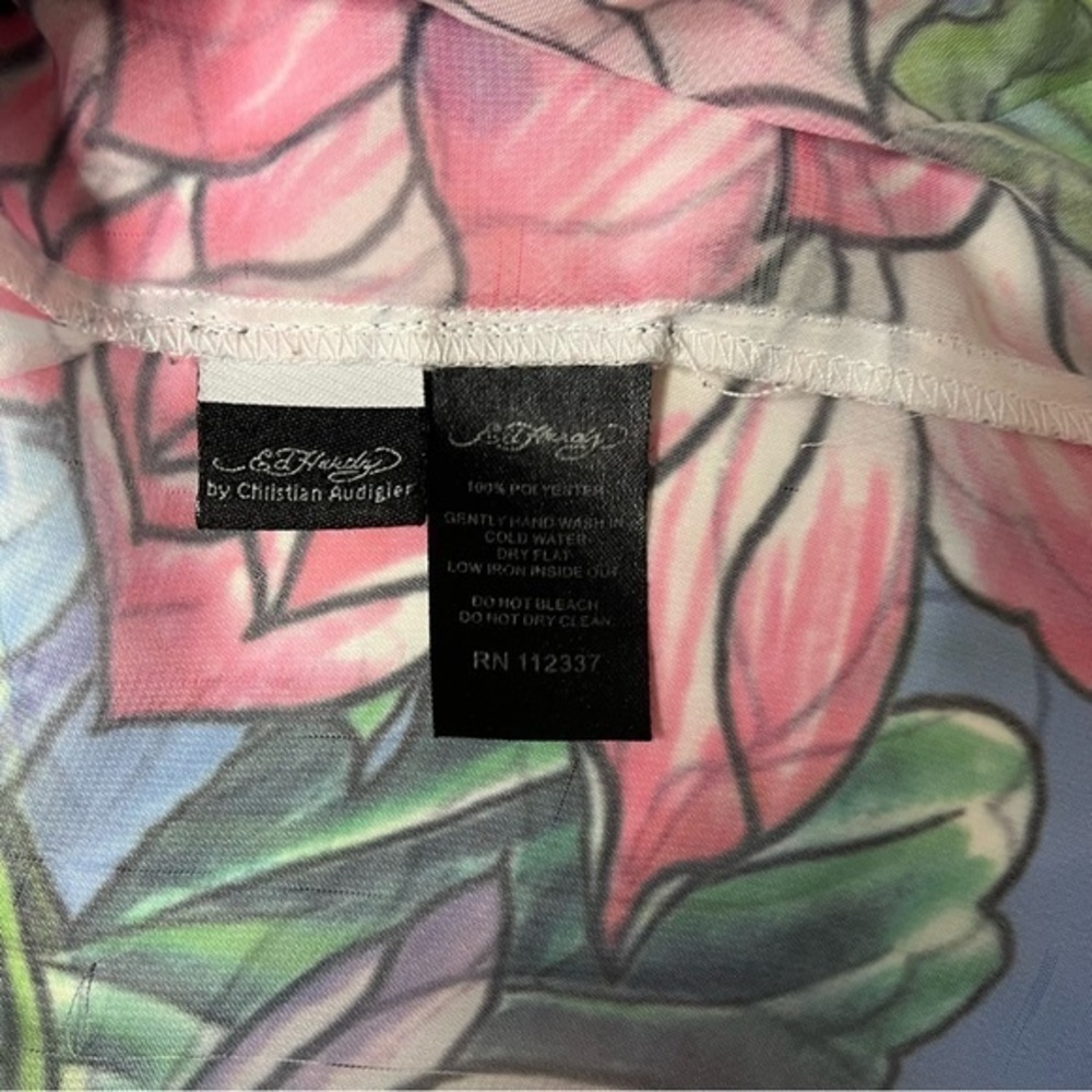 Vintage Ed Hardy Blouse L - Picture 3 of 9